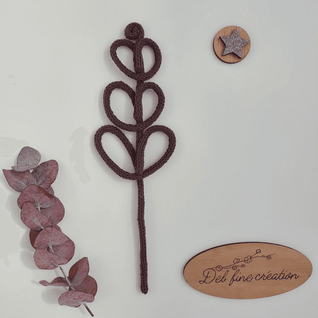 Feuille d&#039;olivier en tricotin